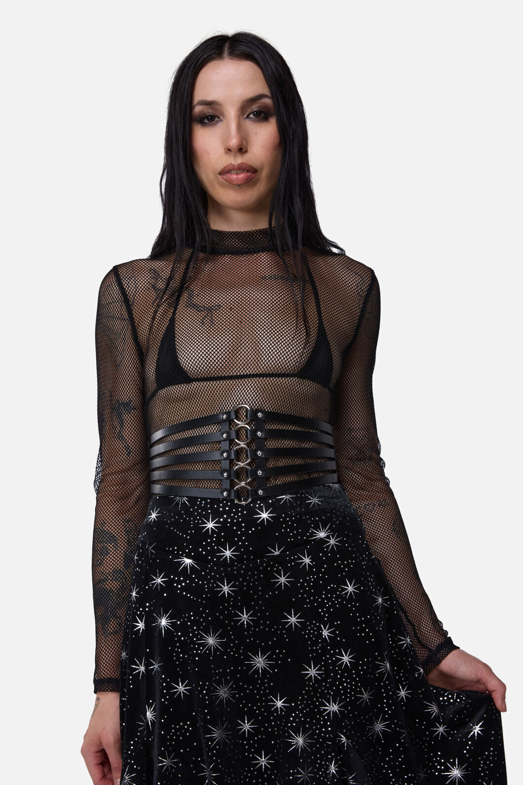 Dangerfield NZ - Cage Ring Waist Belt - black