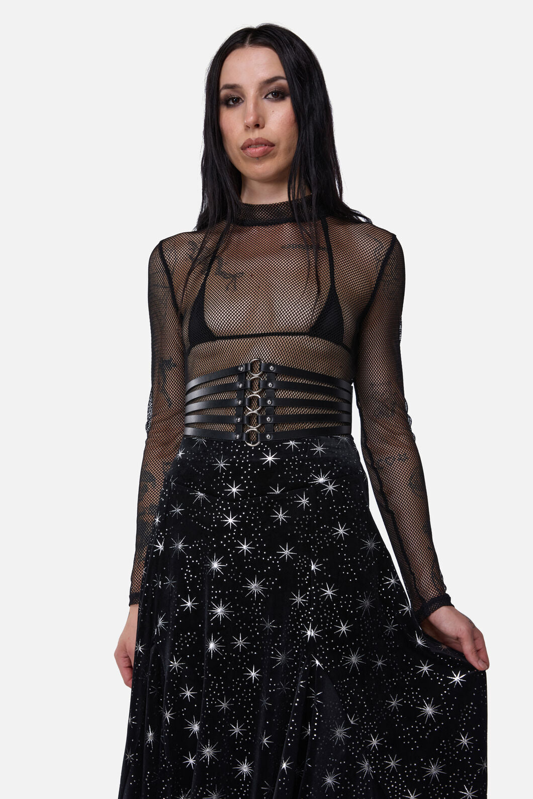 Dangerfield NZ - Cage Ring Waist Belt - black