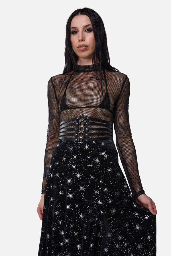 Dangerfield NZ - Cage Ring Waist Belt - black