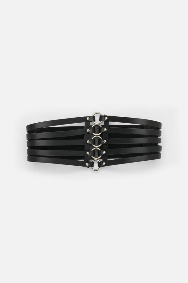 Dangerfield NZ - Cage Ring Waist Belt - black