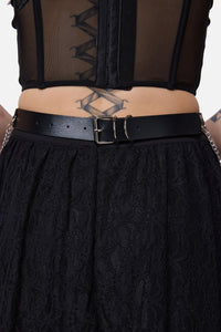 Dangerfield NZ - Chain & Crosses Belt - black