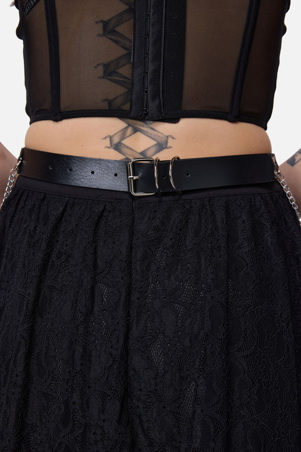 Dangerfield NZ - Chain & Crosses Belt - black