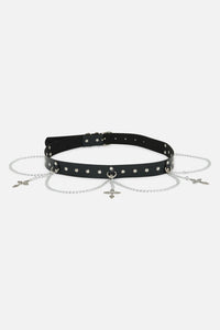 Dangerfield NZ - Chain & Crosses Belt - black