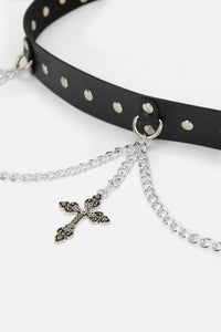 Dangerfield NZ - Chain & Crosses Belt - black