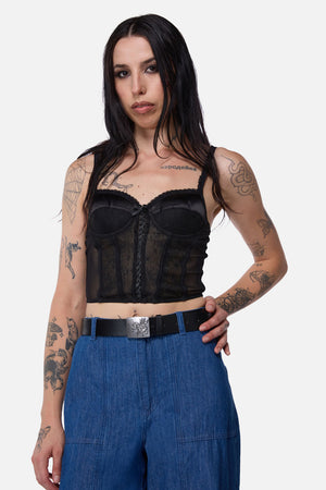 Dangerfield NZ - Jackalope Goth Buckle Belt - black