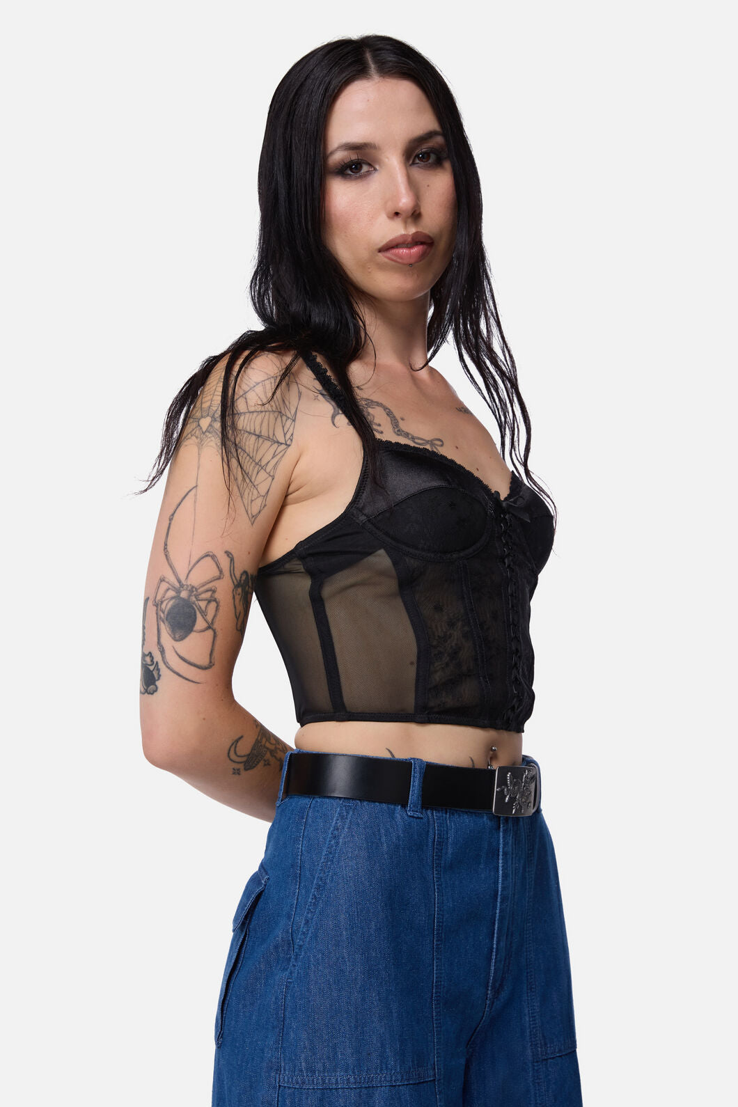 Dangerfield NZ - Jackalope Goth Buckle Belt - black