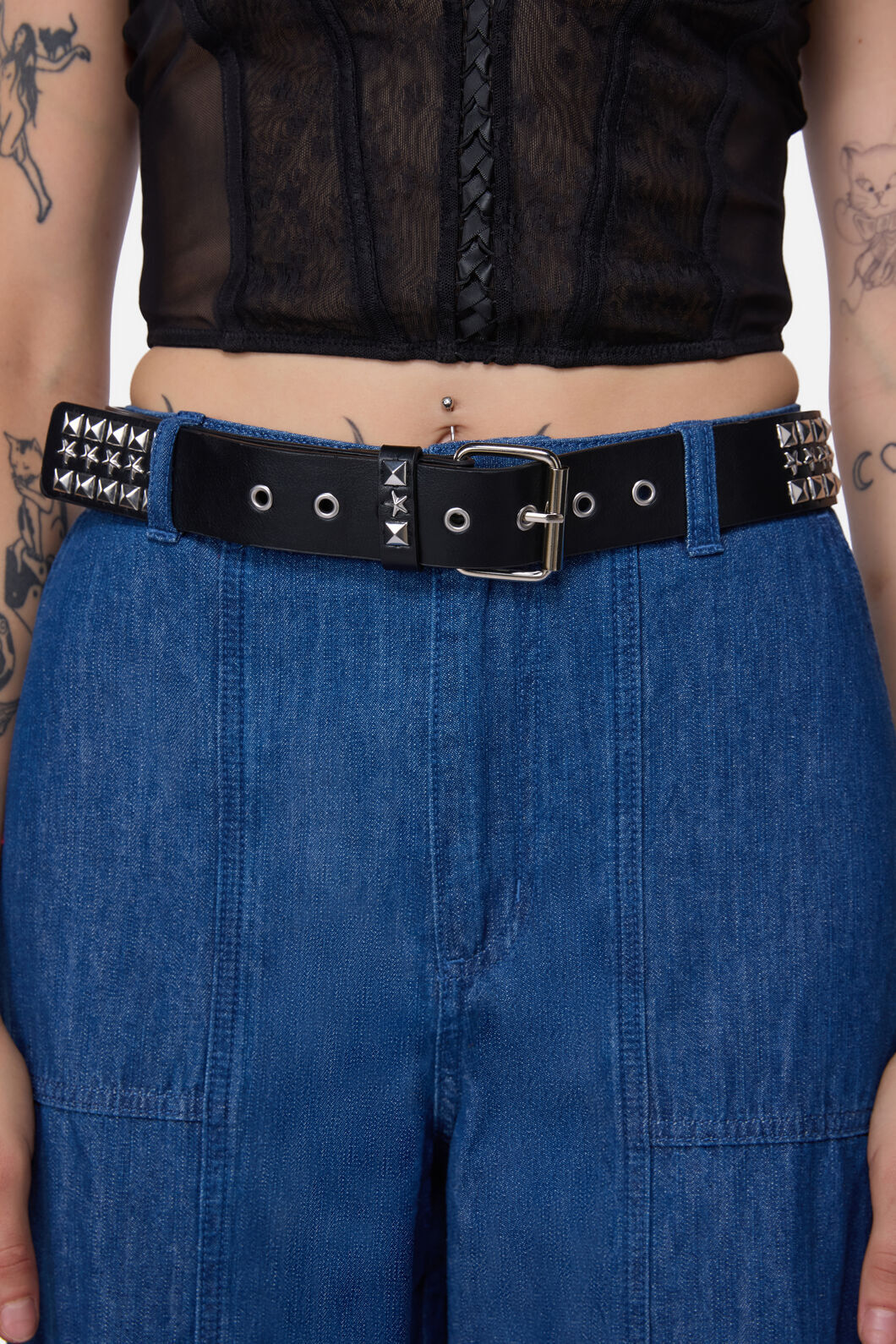 Dangerfield NZ - Stars & Studs Belt - black