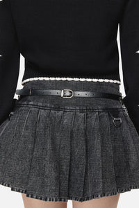 Dangerfield NZ - Stars Lace Chain Waist Belt - black