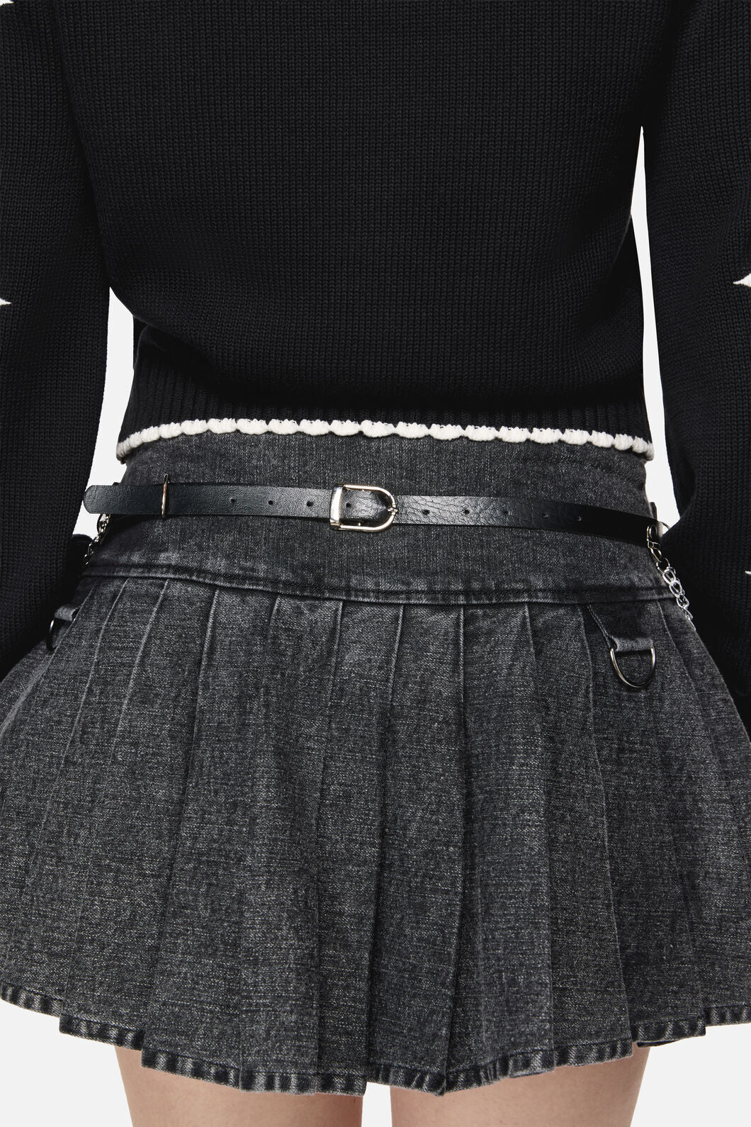 Dangerfield NZ - Stars Lace Chain Waist Belt - black