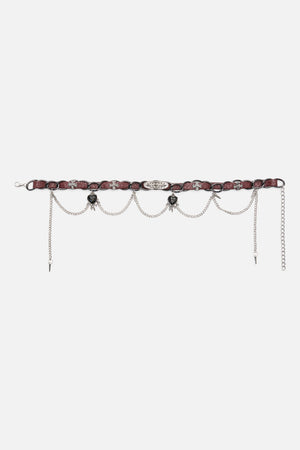 Dangerfield NZ - Charm Choker - dark-red