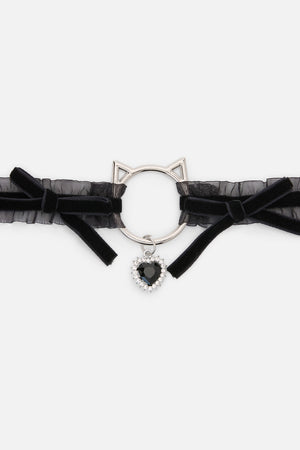 Dangerfield NZ - Pretty Cat Choker - black