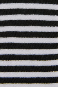 Dangerfield NZ - Striped Long Fingerless Gloves - black-white