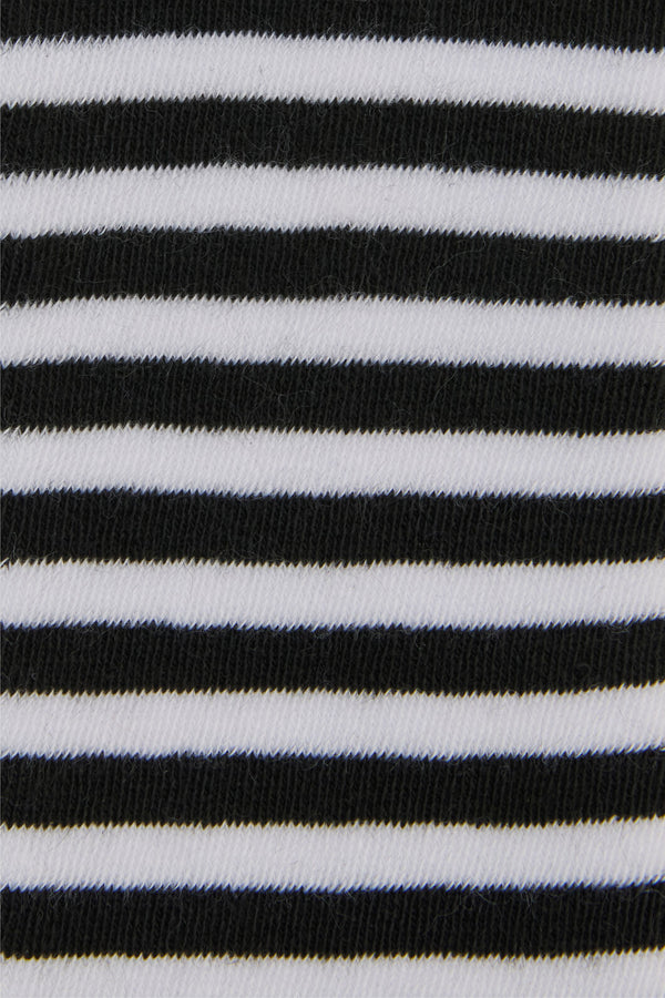Dangerfield NZ - Striped Long Fingerless Gloves - black-white