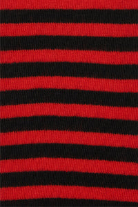 Dangerfield NZ - Striped Long Fingerless Gloves - black-red