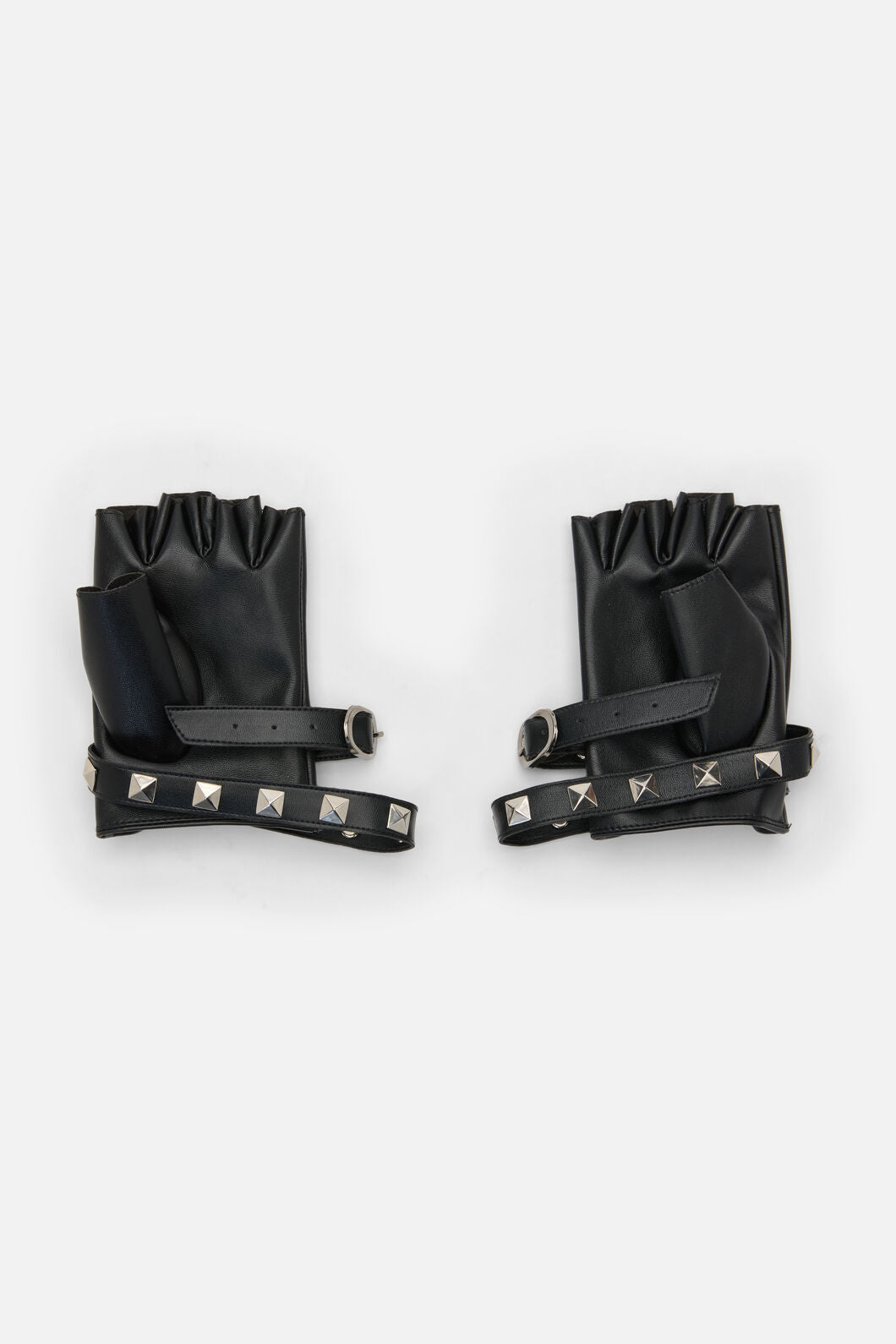 Dangerfield NZ - Stud Faux LeatherFngrlessGlve - black