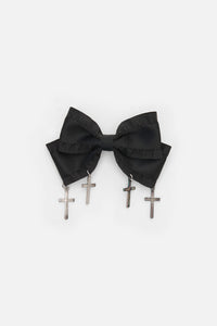 Dangerfield NZ - Bow Cross Slide Hair Clip - black