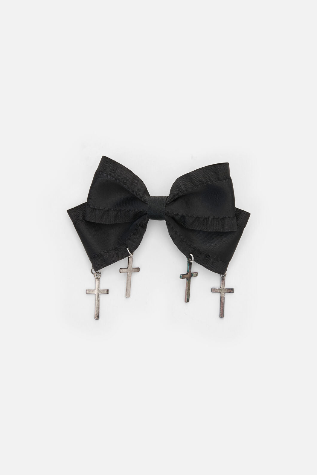 Dangerfield NZ - Bow Cross Slide Hair Clip - black