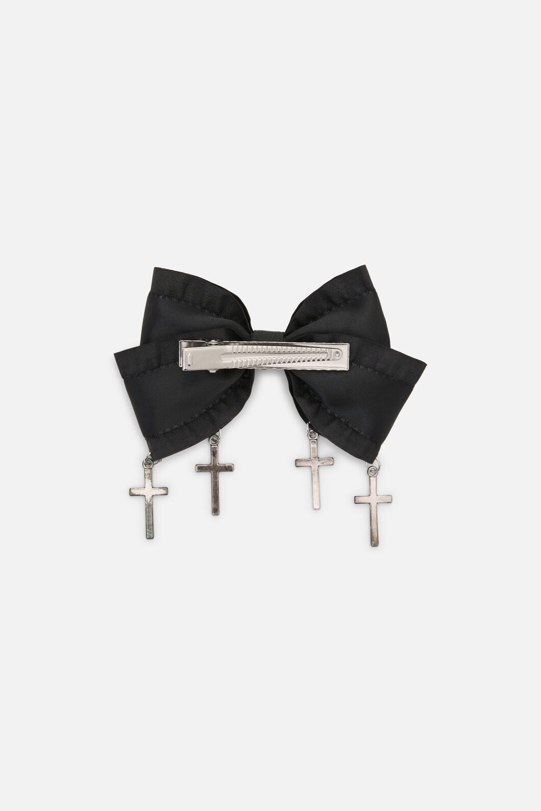 Dangerfield NZ - Bow Cross Slide Hair Clip - black