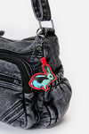 Dangerfield NZ - Lapin Goth Printed PU BagCharm - multi