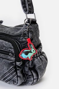 Dangerfield NZ - Lapin Goth Printed PU BagCharm - multi