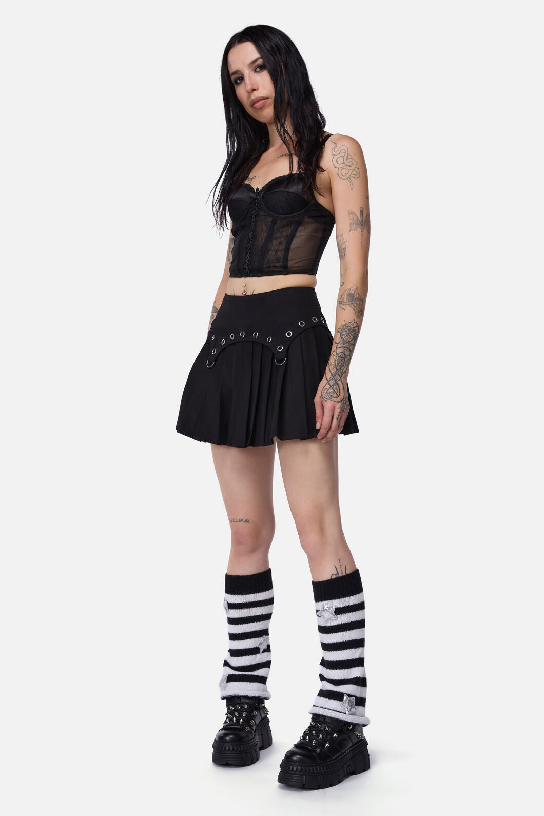 Dangerfield NZ - Stars & Stripes Leg Warmers - black-white