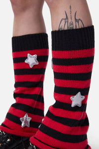 Dangerfield NZ - Stars & Stripes Leg Warmers - red-black