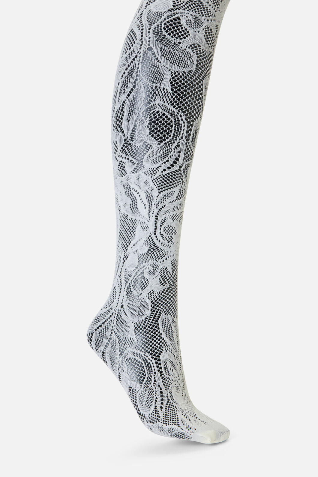 Dangerfield NZ - Cream Swirls Fishnet Tights - cream