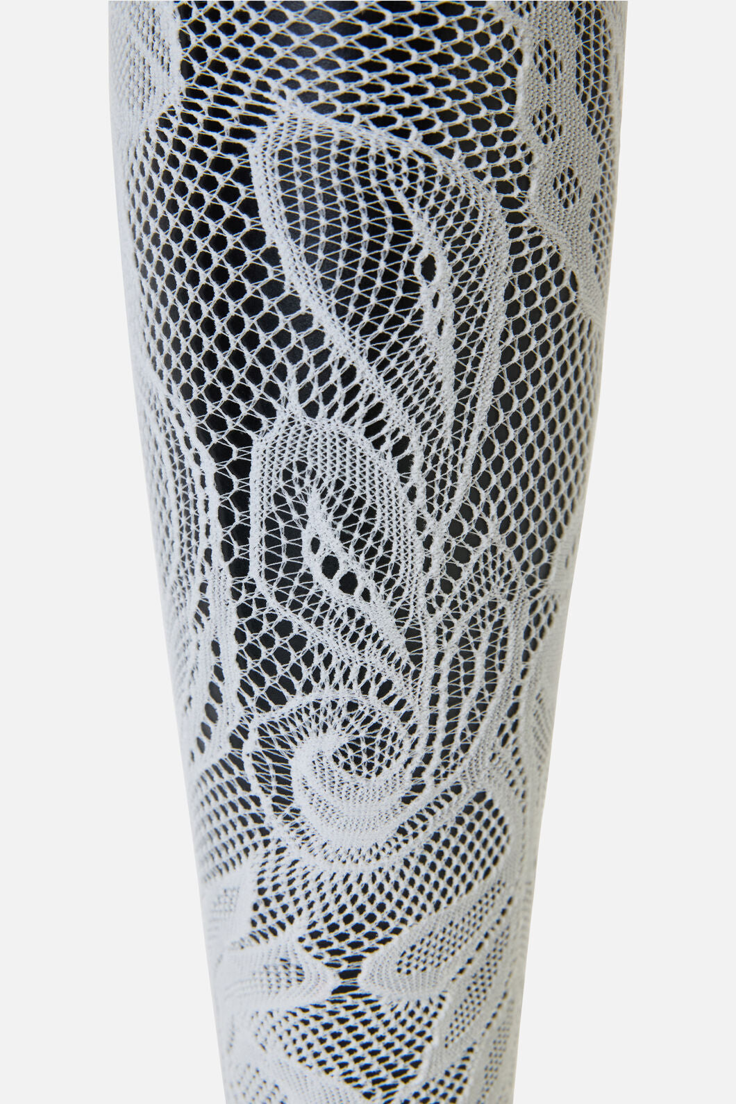 Dangerfield NZ - Cream Swirls Fishnet Tights - cream