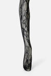 Dangerfield NZ - Black Swirls Fishnet Tights - black