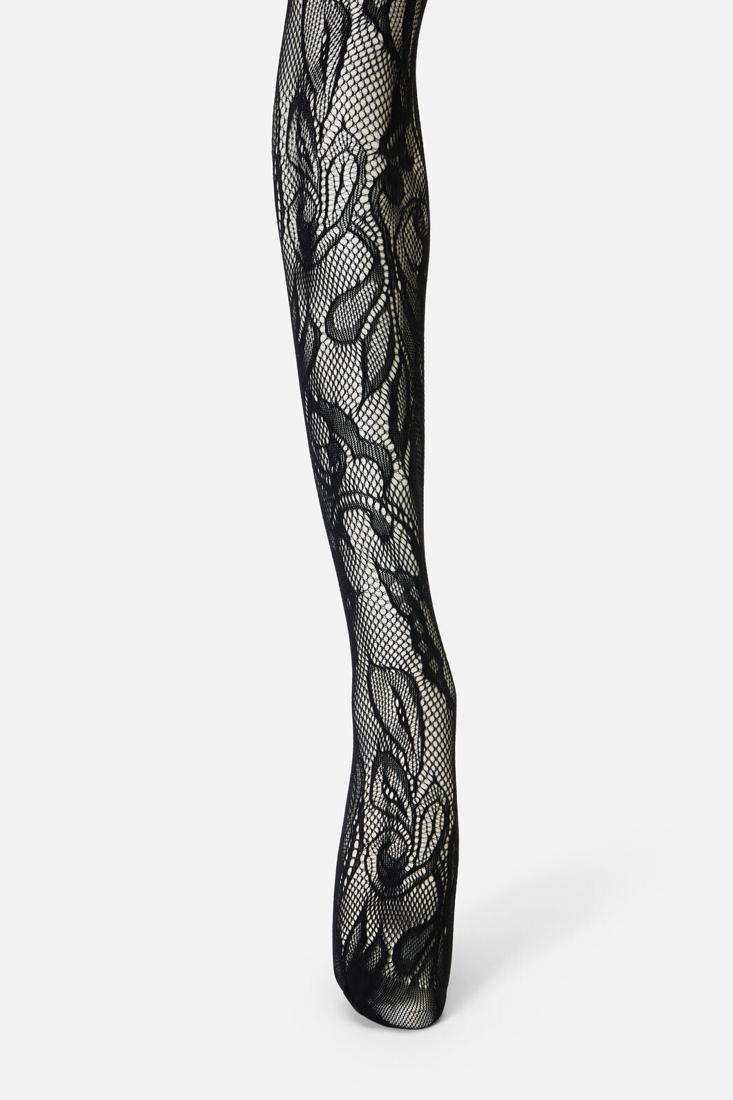 Dangerfield NZ - Black Swirls Fishnet Tights - black