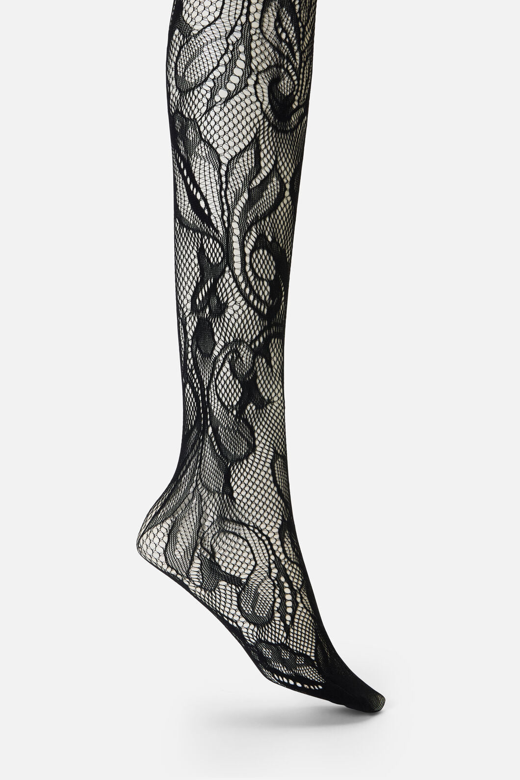 Dangerfield NZ - Black Swirls Fishnet Tights - black