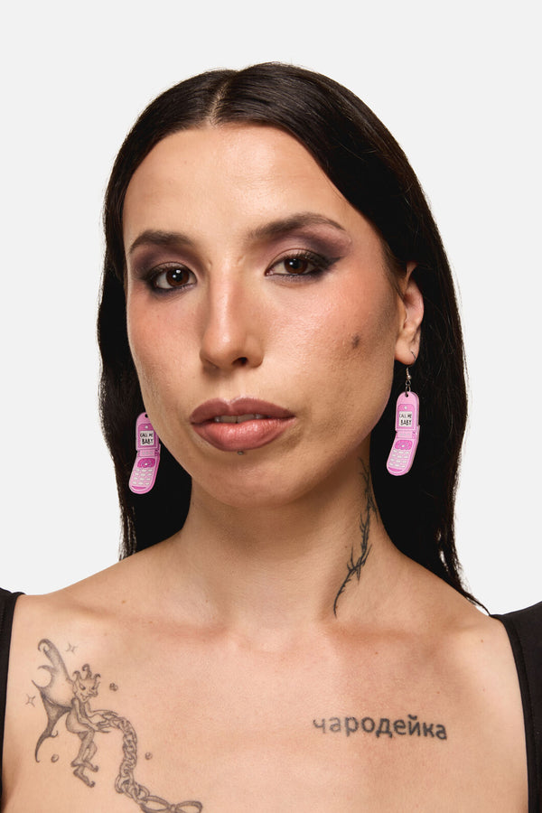 Dangerfield NZ - Call Me Baby Earrings - pink