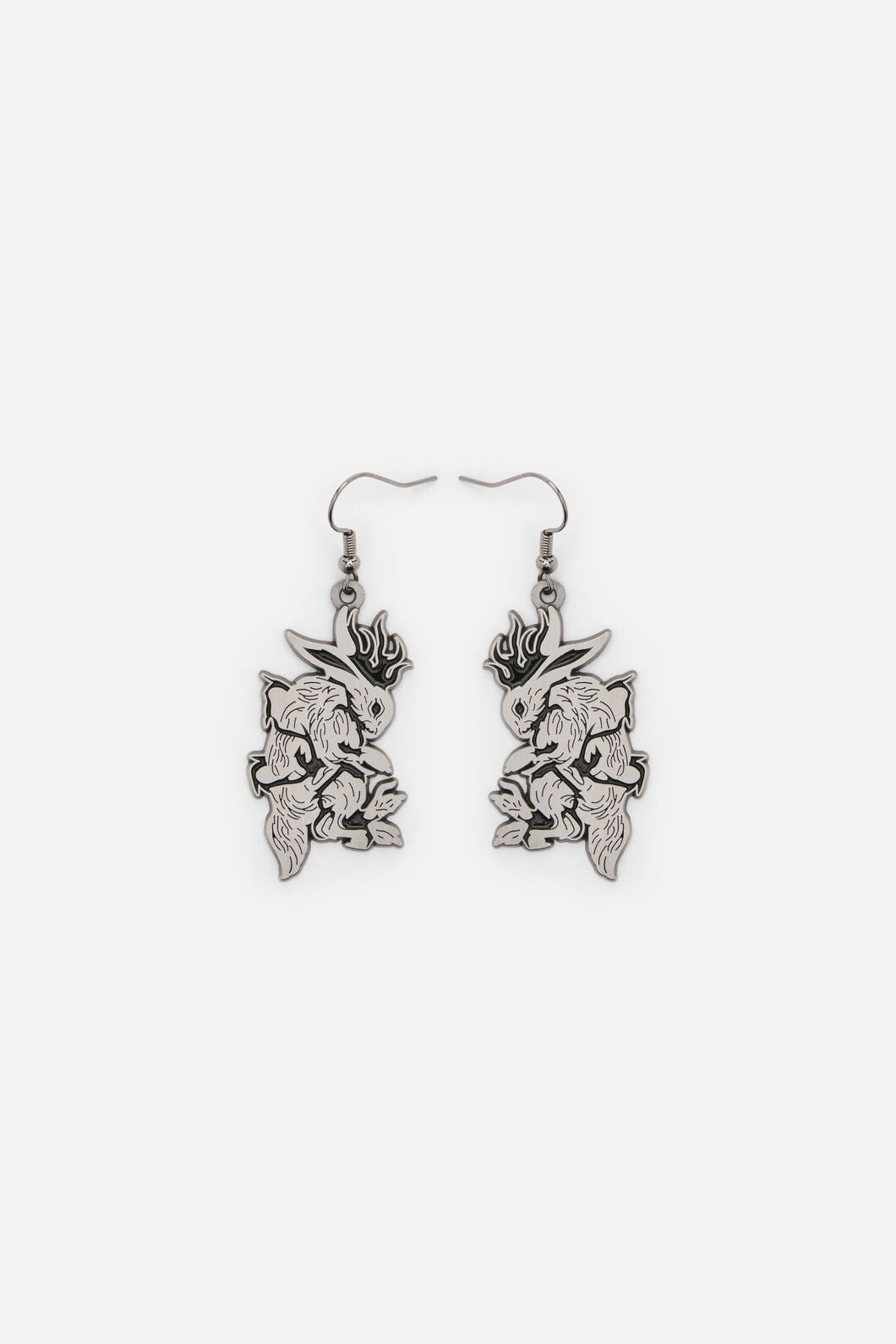 Dangerfield NZ - Jackalope Metal Earrings - silver