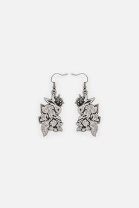 Dangerfield NZ - Jackalope Metal Earrings - silver