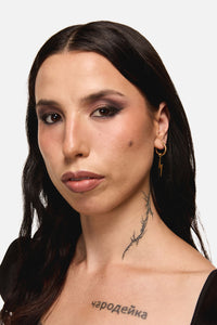 Dangerfield NZ - Gold Lightening Earrings - gold