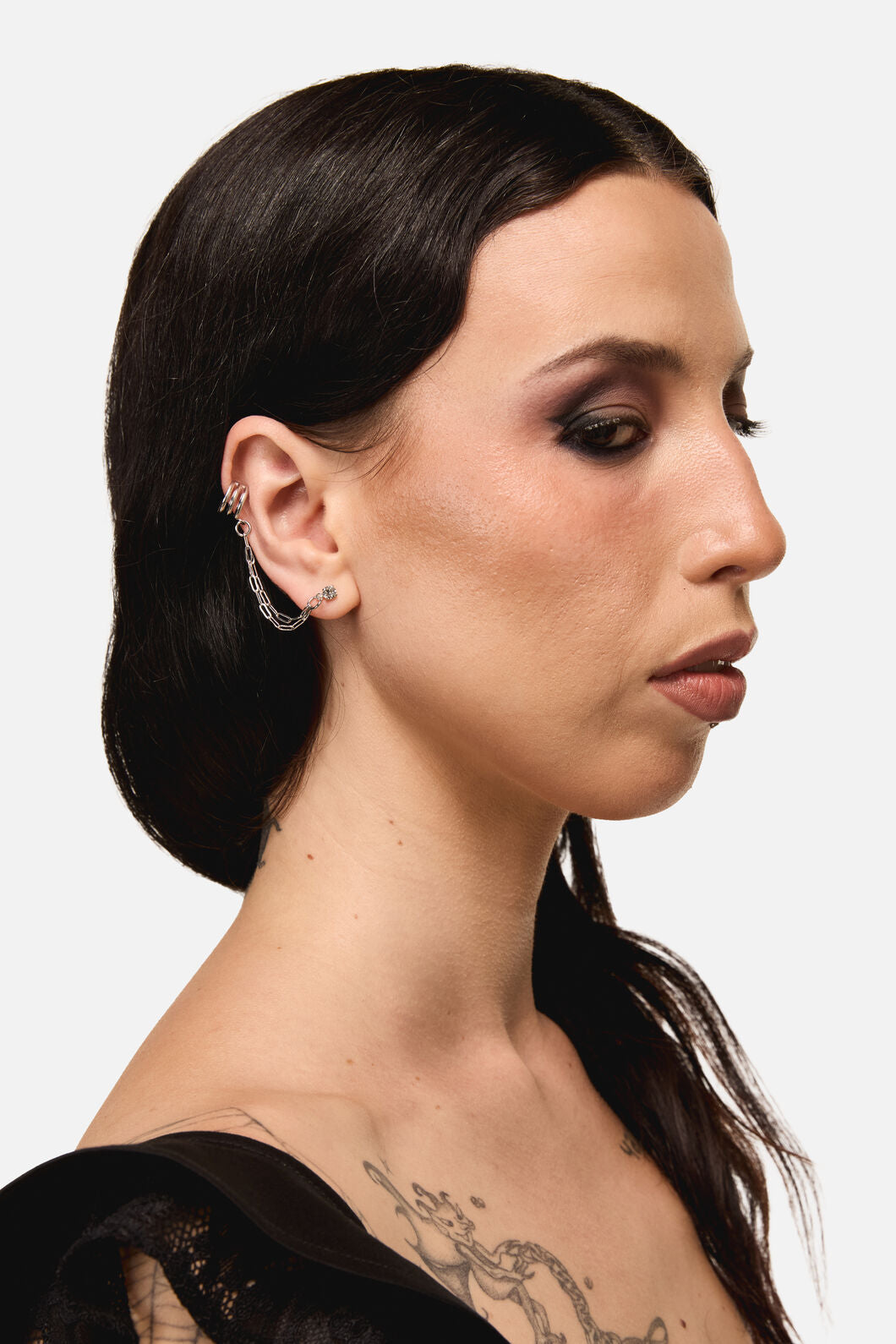 Dangerfield NZ - Star Chain Earring & Cuff Set - silver