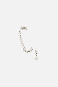 Dangerfield NZ - Star Chain Earring & Cuff Set - silver