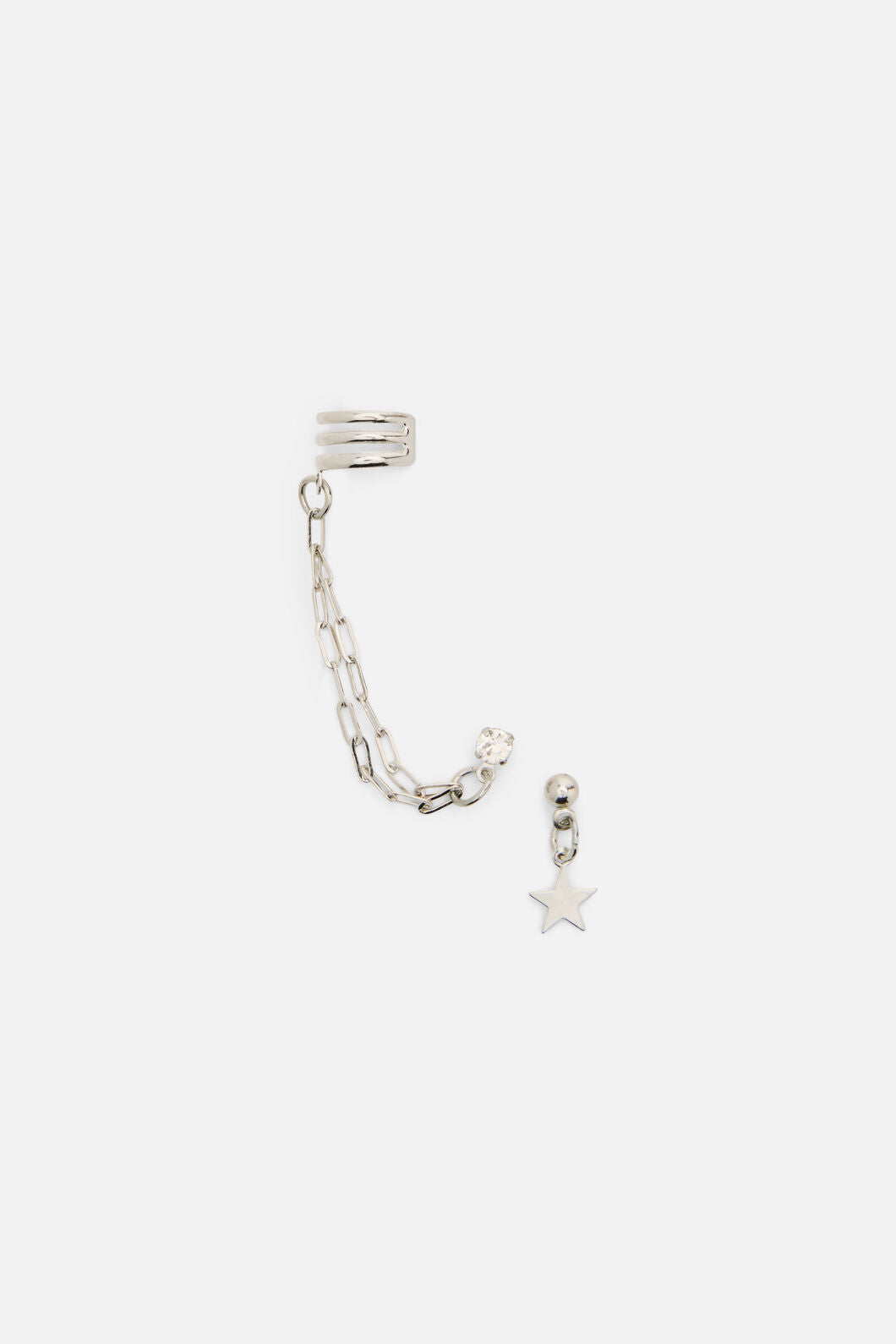 Dangerfield NZ - Star Chain Earring & Cuff Set - silver