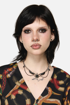 Dangerfield NZ - Wings & Star Necklace - silver