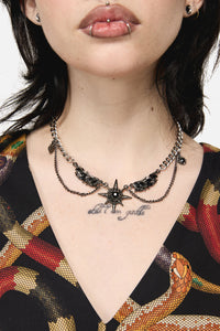 Dangerfield NZ - Wings & Star Necklace - silver