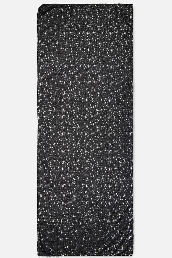 Dangerfield NZ - Galaxy Metallic Printed Scarf - black