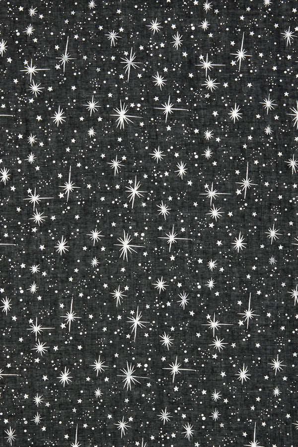 Dangerfield NZ - Galaxy Metallic Printed Scarf - black