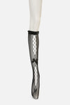 Dangerfield NZ - Black Long Mesh Bow Sock - black