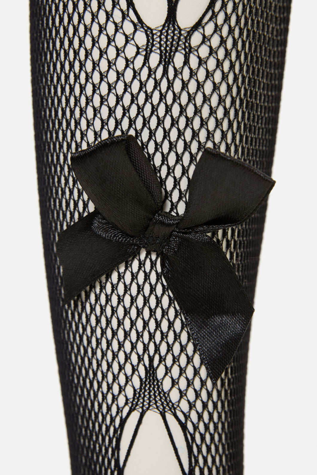 Dangerfield NZ - Black Long Mesh Bow Sock - black