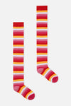 Dangerfield NZ - Red Long Striped Sock - red