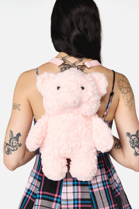Dangerfield NZ - Plush Pig Backpack - pink