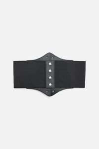 Dangerfield NZ - Four Buckle Waist Belt - black