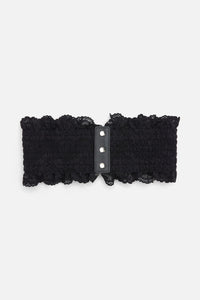 Dangerfield NZ - Lace Waist Belt - black