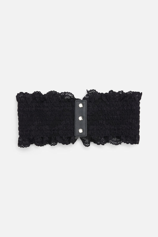 Dangerfield NZ - Lace Waist Belt - black