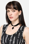 Dangerfield NZ - Black Velvet Charm Choker - black